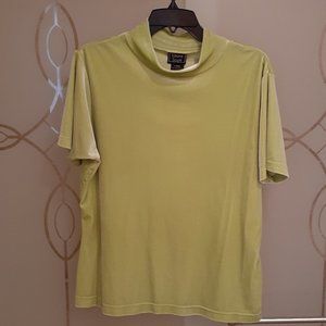 Laura Scott Green Velvet Top